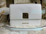 Top Grade Copy Michael Kors Leather Strap White Ladies Handbag